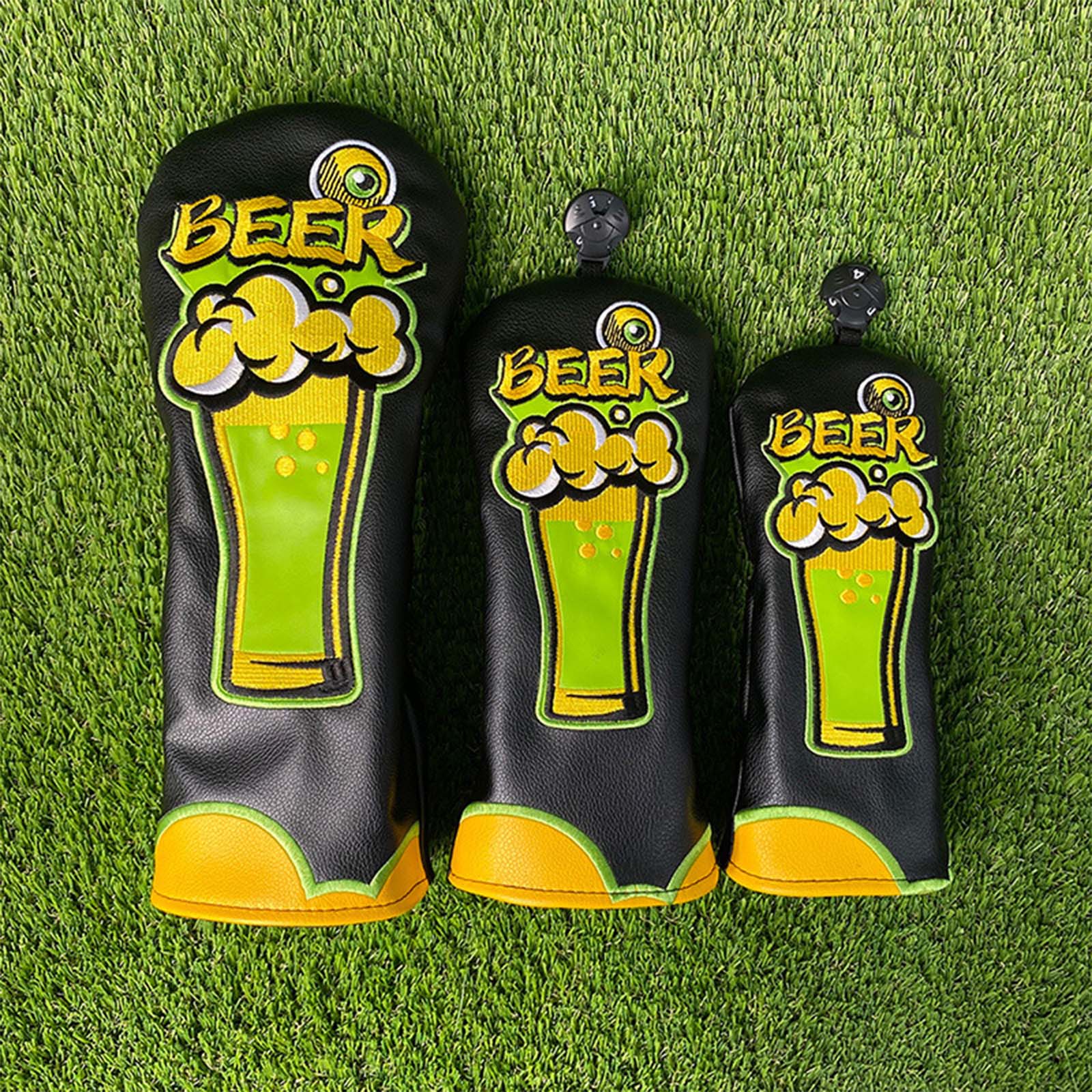 Beer & Wine Downtown - غطاء حماية رأس مضرب الجولف من