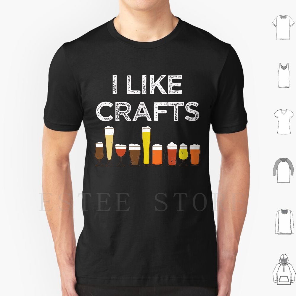 Wine Like Beer - تي شيرت I Like من القطن