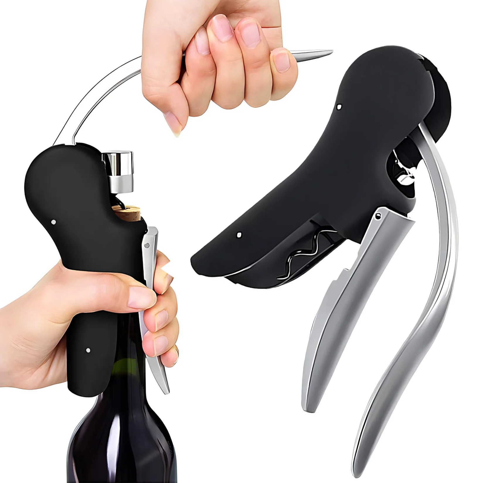 Cork Screw Lever - مريحة فتاحات الزجاجات النبيذ أداة مجموعة
