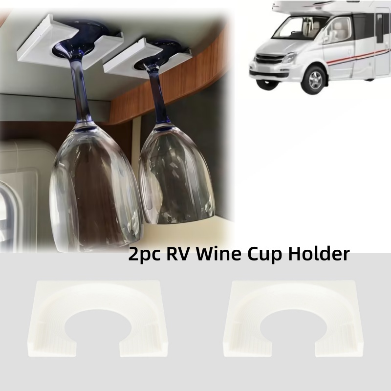 Wine & Beer Shop - حامل كؤوس النبيذ للمركبات الترفيهية والكرفانات،