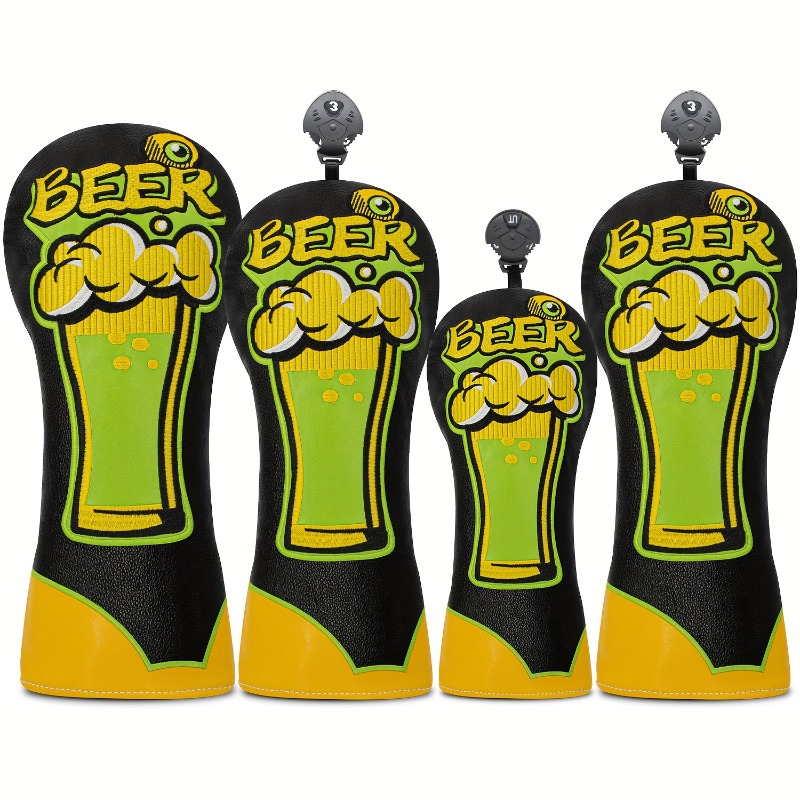 Beer & Wine Downtown - غطاء رأس مضرب الجولف - تصميم