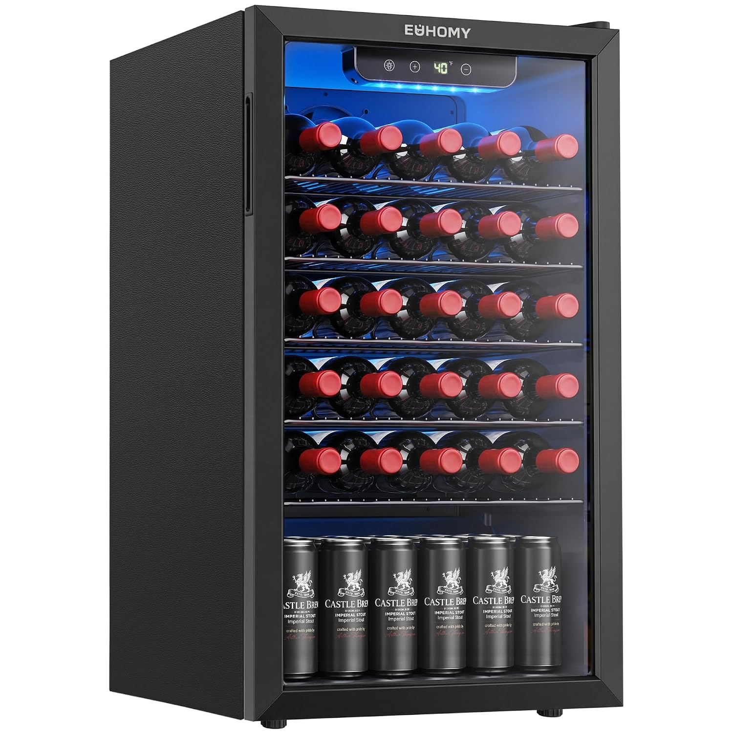 ثلاجة مشروبات سعة 125 عبوة مع  - مراجعة Wine Beer Fridge وسعره