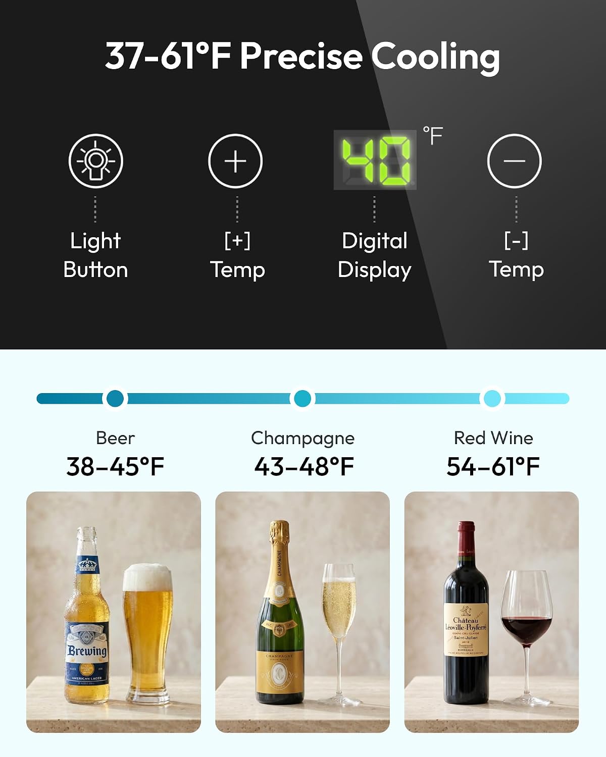 ثلاجة مشروبات سعة 125 عبوة مع  - مراجعة Wine Beer Fridge وسعره