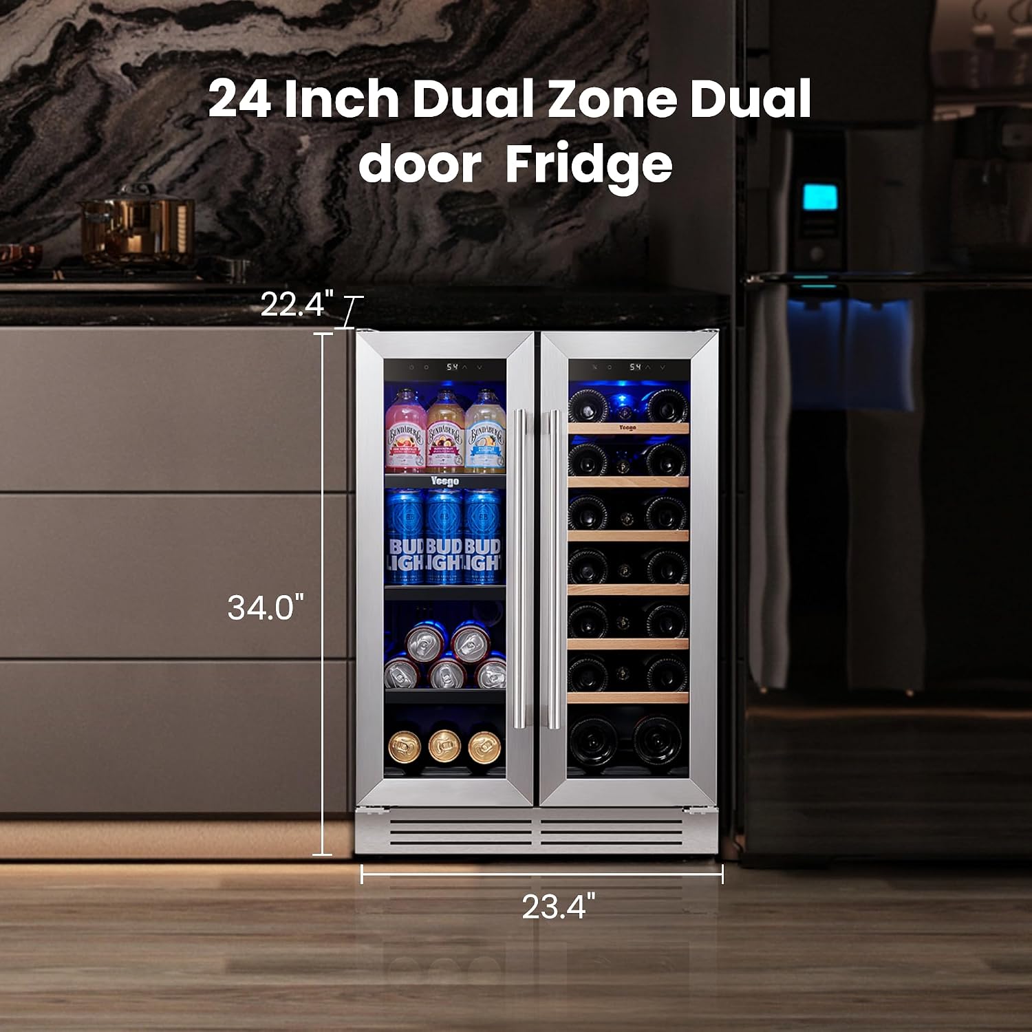ثلاجة نبيذ ومشروبات ييجو 24 بو - مراجعة Wine Beer Fridge وسعره