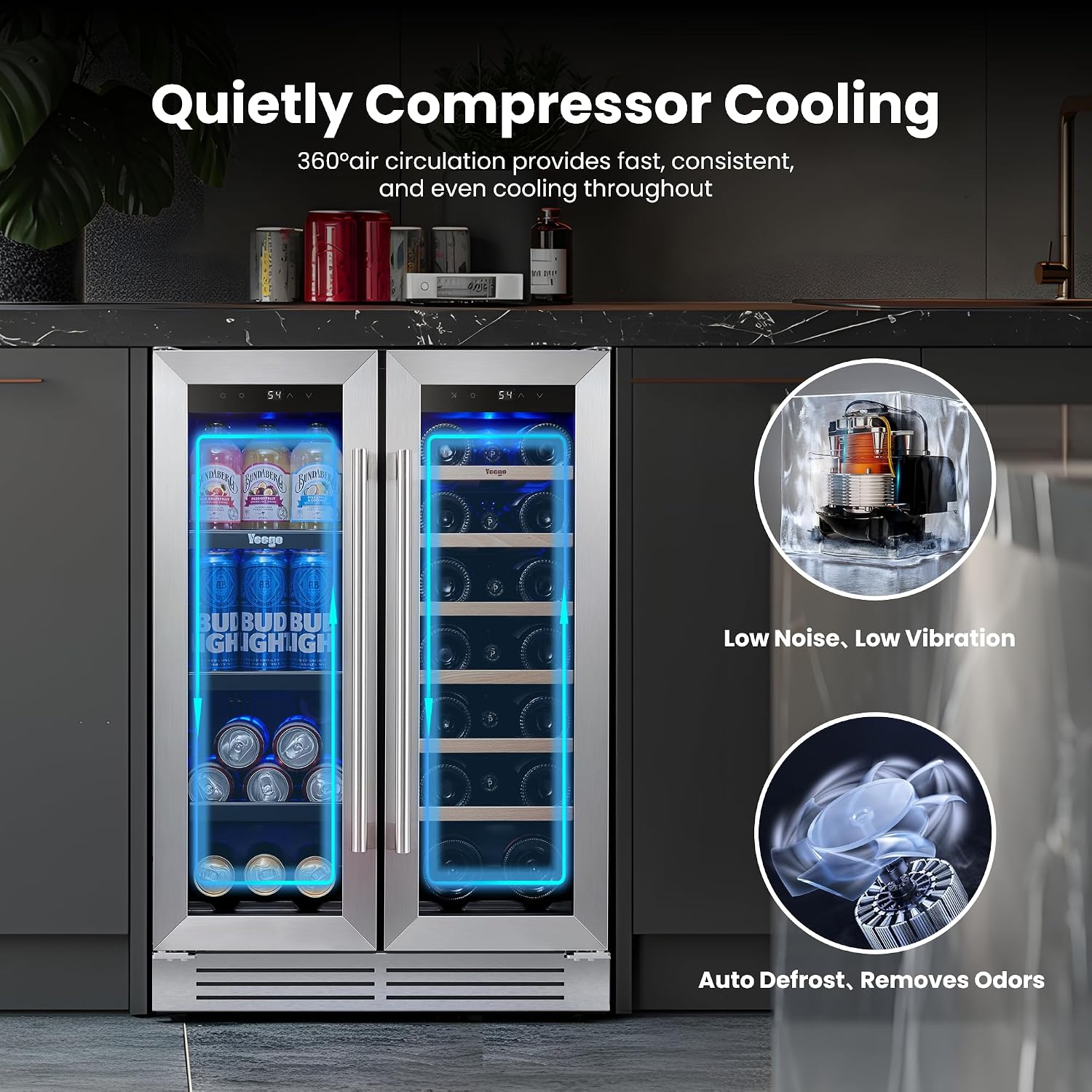 ثلاجة نبيذ ومشروبات ييجو 24 بو - مراجعة Wine Beer Fridge وسعره