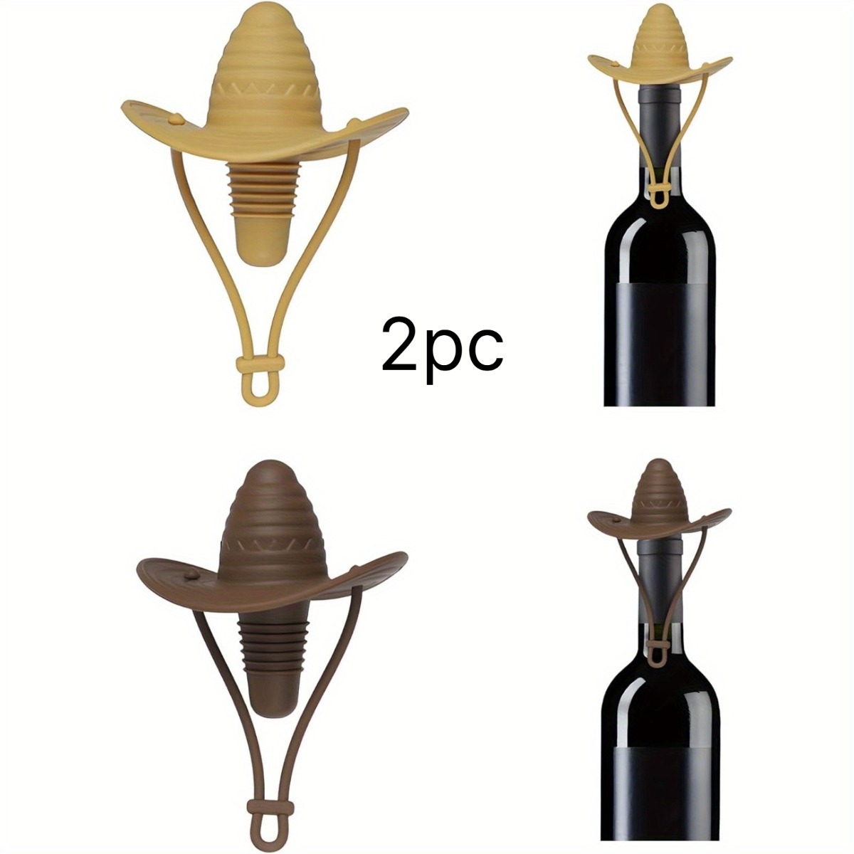 سدادة زجاجات النبيذ على شكل قب - مراجعة Wine Beer Hat وسعره