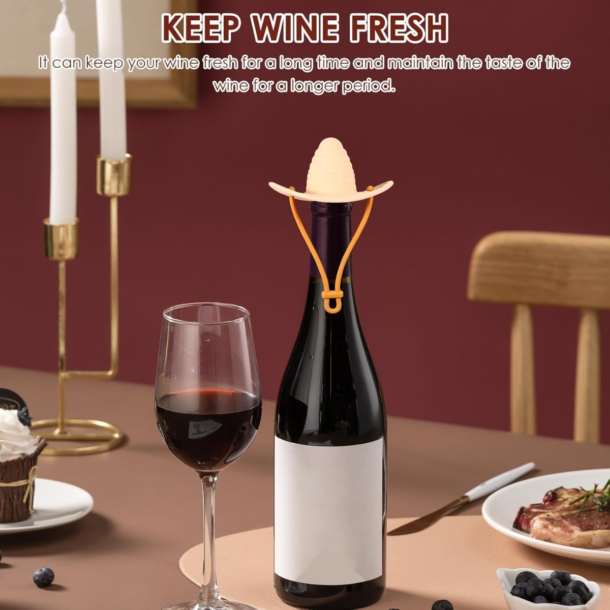 سدادة زجاجات النبيذ على شكل قب - مراجعة Wine Beer Hat وسعره