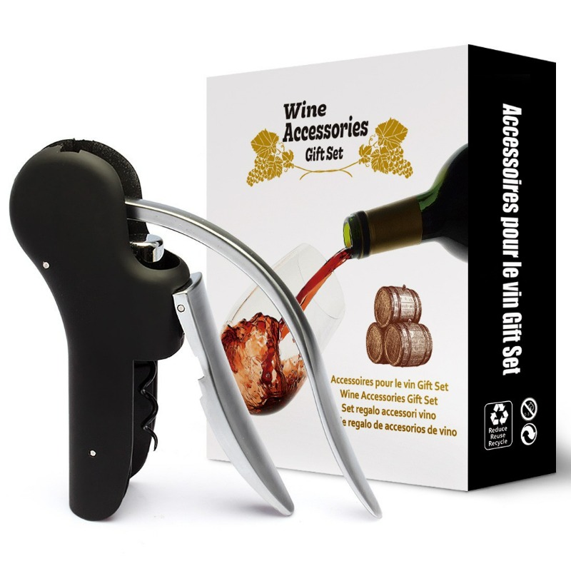 مجموعة أدوات فتح الزجاجات والن - مراجعة Cork Screw Lever وسعره