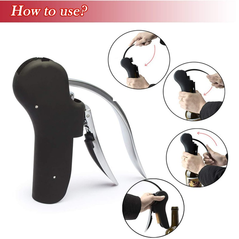 مجموعة أدوات فتح الزجاجات والن - مراجعة Cork Screw Lever وسعره