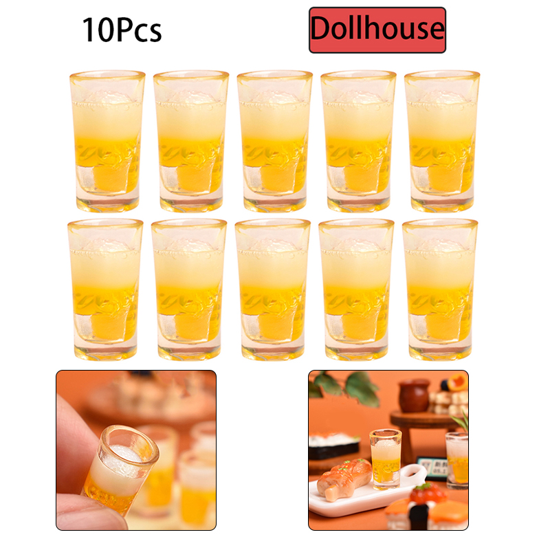 10 قطعة لعبة مصغرة المطبخ البي - مراجعة Wine Beer Drink وسعره