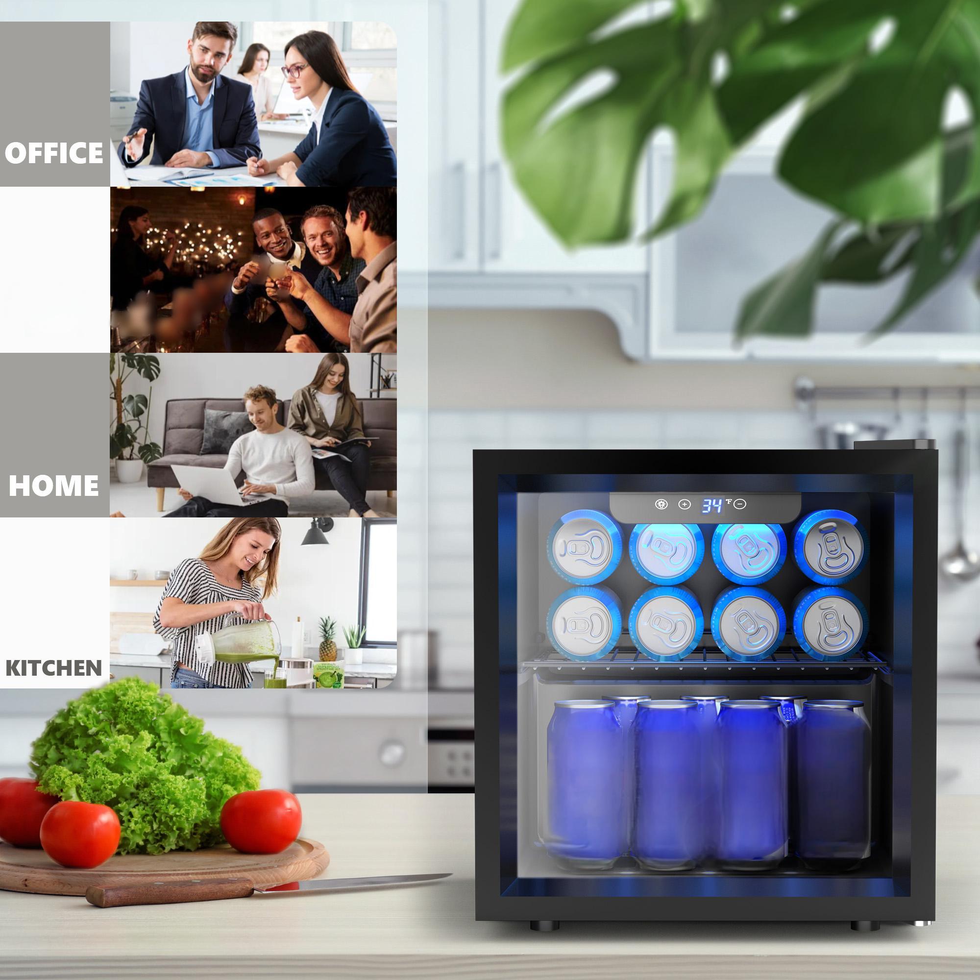 ثلاجة صغيرة بباب زجاجي من إيكو - مراجعة Wine Beer Fridge وسعره