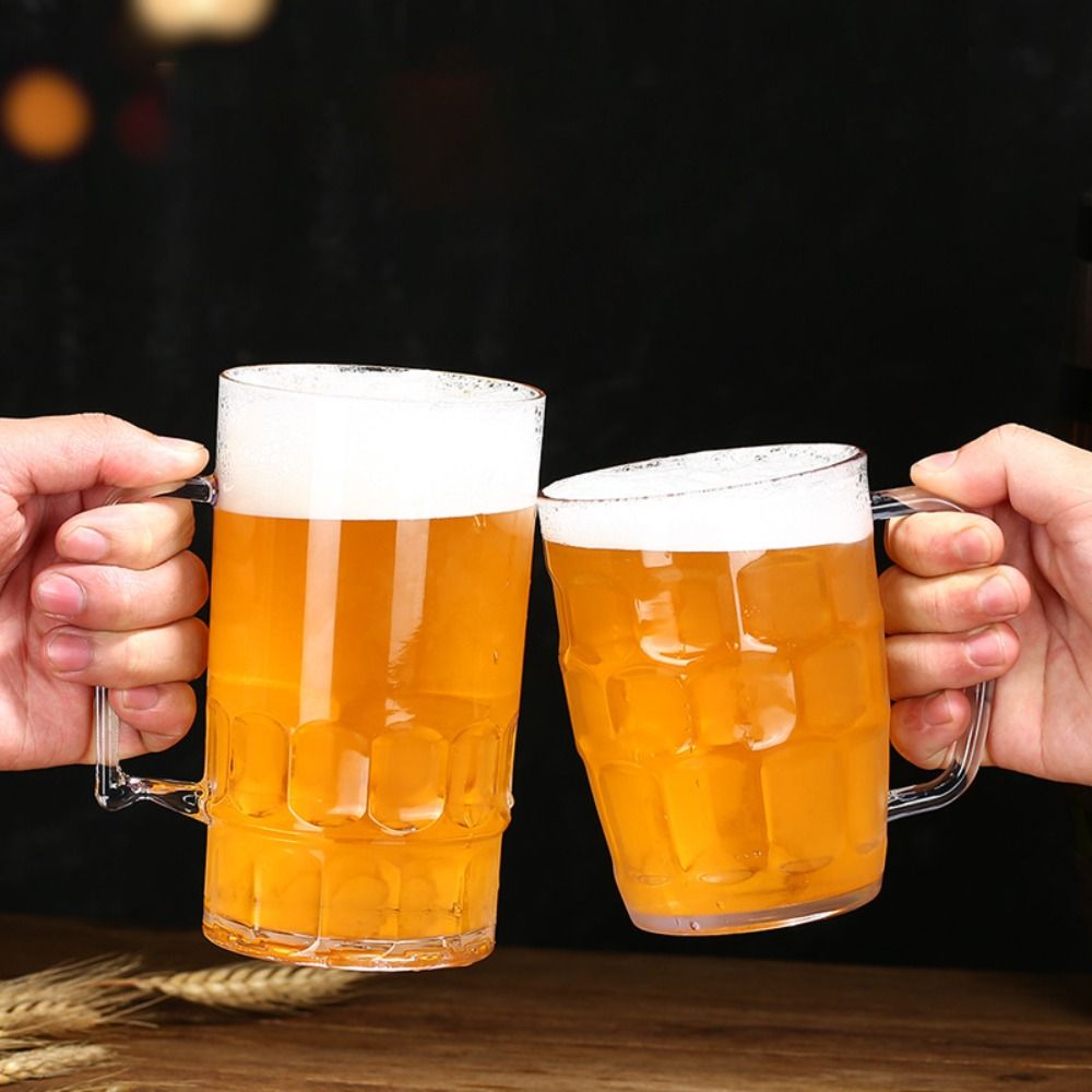 كوب بيرة بلاستيكي شفاف بتصميم  - مراجعة Wine Beer Drink وسعره