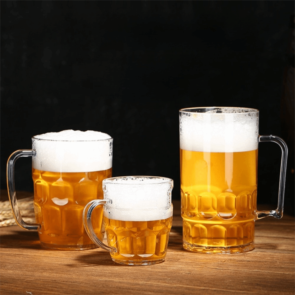 كوب بيرة بلاستيكي شفاف بتصميم  - مراجعة Wine Beer Drink وسعره