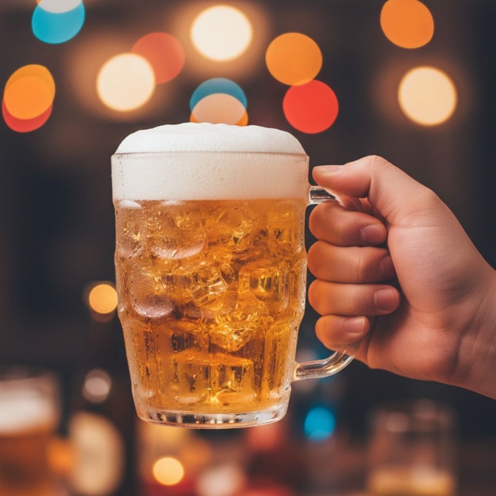 كوب بيرة بلاستيكي شفاف بتصميم  - مراجعة Wine Beer Drink وسعره