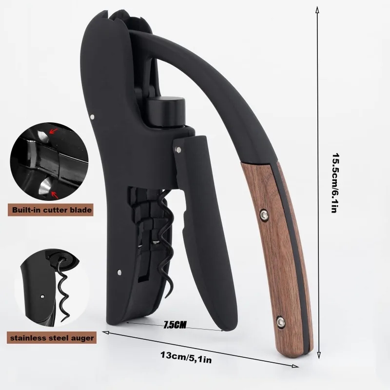 فتاحة زجاجات نبيذ يدوية بذراع  - مراجعة Cork Screw Lever وسعره