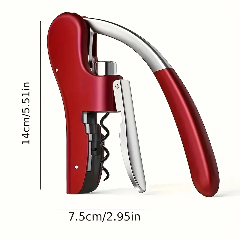 طقم فتاحة زجاجات النبيذ بالضغط - مراجعة Cork Screw Lever وسعره
