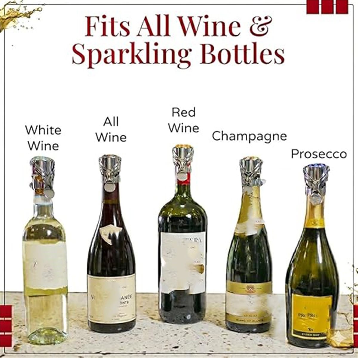 (A02R) سدادتان للنبيذ والشمبان - مراجعة Wine & Beer Shop وسعره