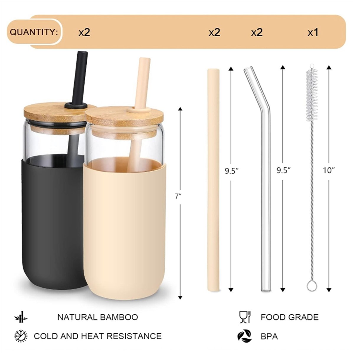 أكواب زجاجية سعة 2 لونًا سعة 2 - مراجعة Beer & Wine Downtown وسعره