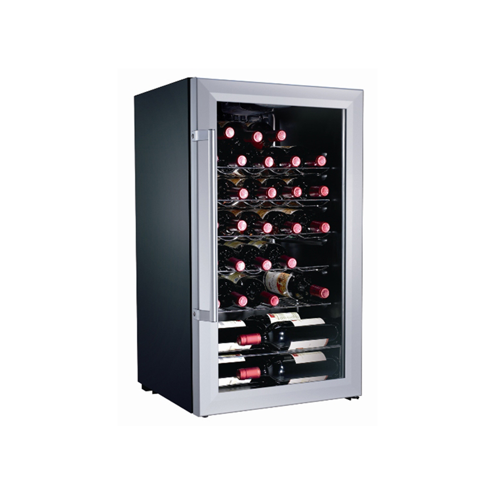 ثلاجة نبيذ كهربائية سعة 98 لتر - مراجعة Wine Beer Fridge وسعره