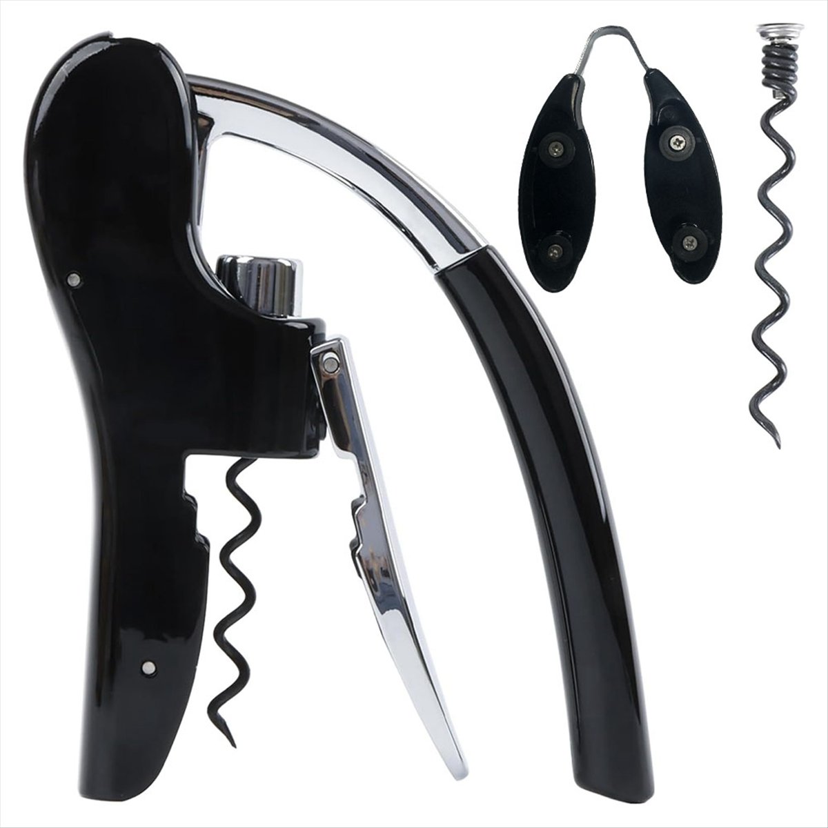 فتاحة زجاجات النبيذ من الفولاذ - مراجعة Cork Screw Lever وسعره