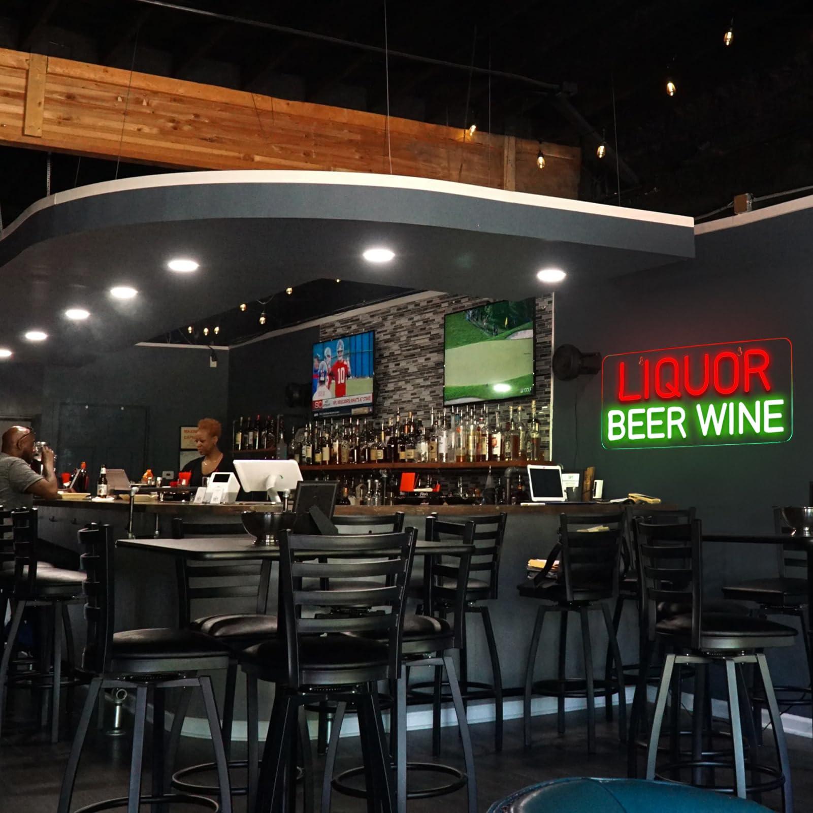 لافتات نيون للخمور والبيرة وال - مراجعة Wine Beer Liquor Store وسعره