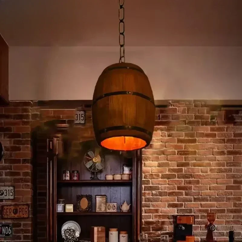 مصباح ريفي عتيق، ثريا خشبية مع - مراجعة Wine & Beer Shop وسعره